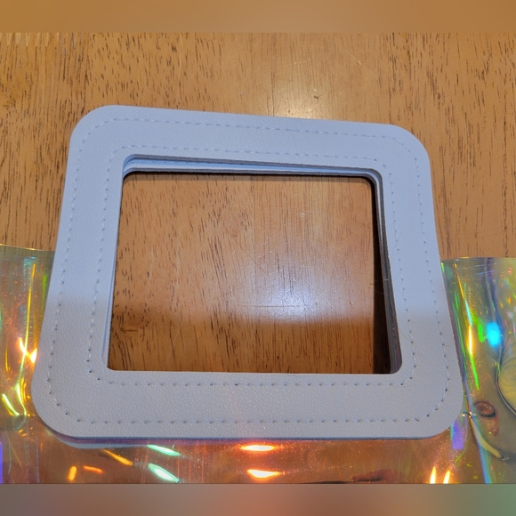 EUC clear iridescent Holographic Tote Bag - Picture 2 of 7